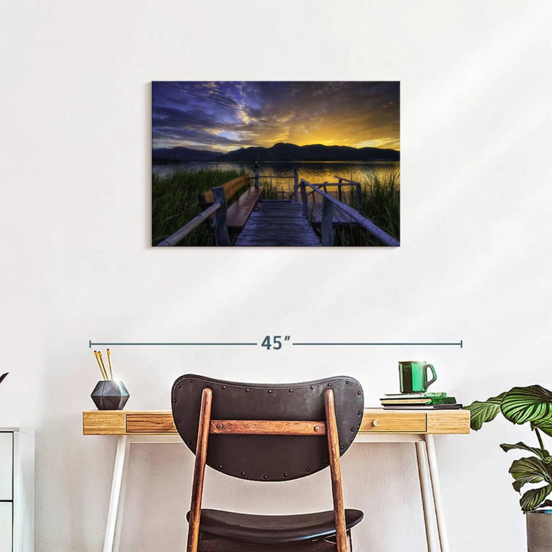 Alvord Scenic Lake Sunrise, 20" H x 30" W