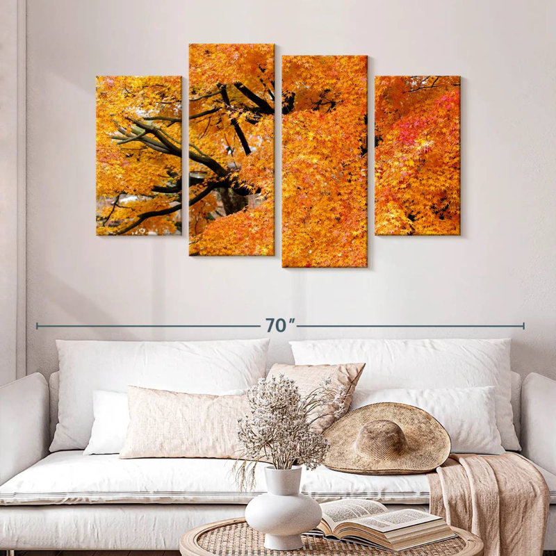 Harnek Maple Trees In Autumn, 32" H x 52" W