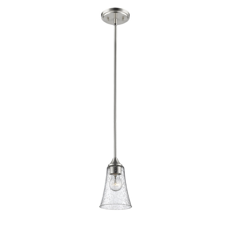Wilma 1 - Light Satin Nickel Single Pendant