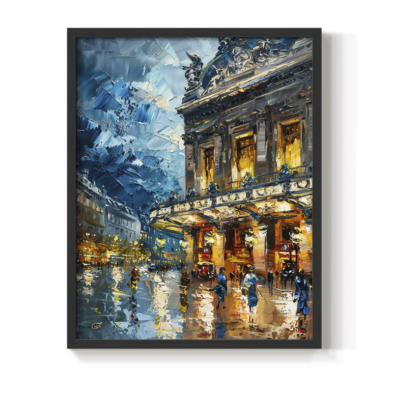 "Paysages série CCCCLXII", H 11 po x l 9 po, Noir, noir, noir, noir