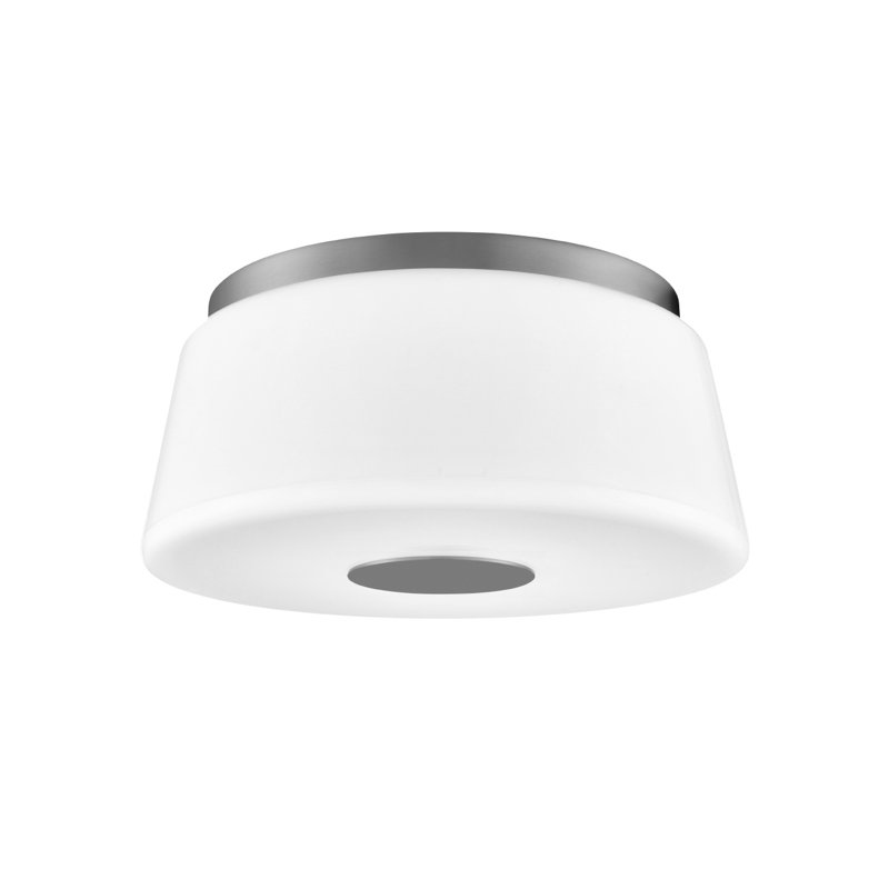 Gavrilin Flush Mount, 6" H x 12.8" W x 12.8" D, Satin Nickel
