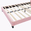 Ensemble de chambre à coucher 2 pièces avec lit plateforme tapissier en forme de fleur à DEL-653461657-653461671