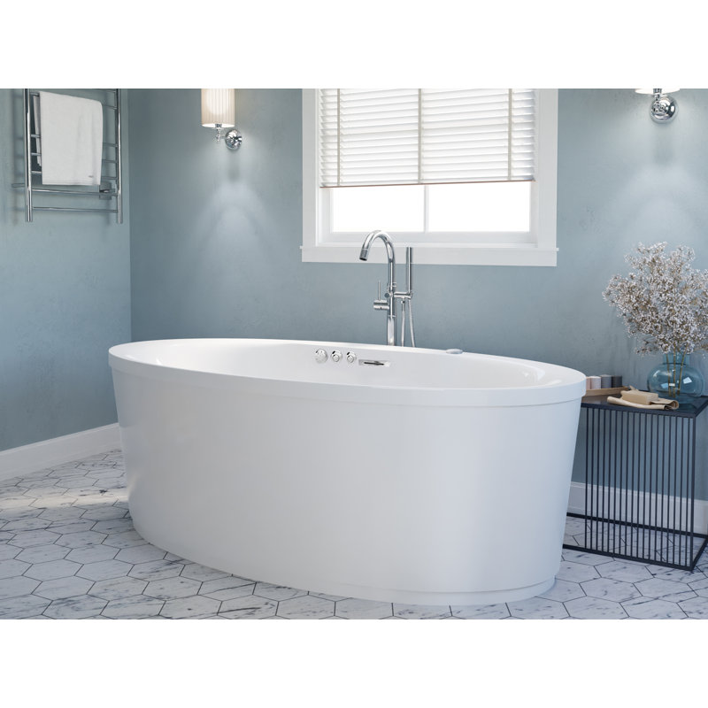 67.125'' x 33.5'' Freestanding Acrylic Bathtub