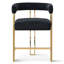 Ensemble de 2 tabourets de comptoir rembourrés en chenille dorée Woburn-813395271