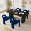 Ensemble de salle à manger à double piédestal avec chaises-1311053366-1311053352