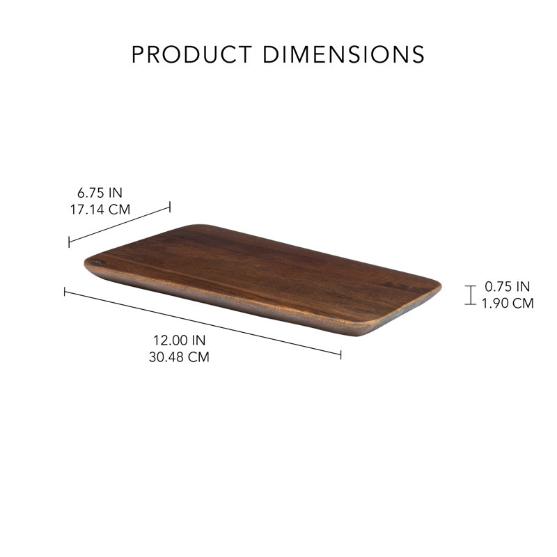 Grande planche à découper en bois Quadra, planche à découper contemporaine pour la cuisine, le plateau de service et la préparation des aliments
