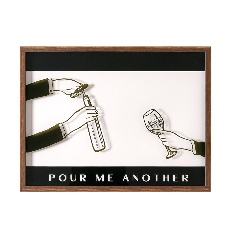 Décoration murale "Pour moi un autre verre"