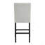 Transitional Fabric Upholstered Counter-Height Dining Chair 2Pc Set Black Grey