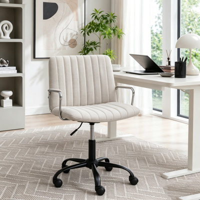 Chaise de bureau pivotante en tissu respirant