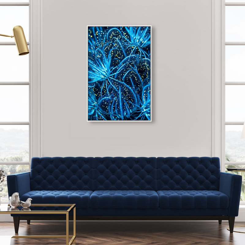 Neon Garden Print by Oliver Gal, 31"H x 21"W, White Floater Frame