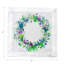 Serviette de table en satin de coton à couronne de fleurs-421437859