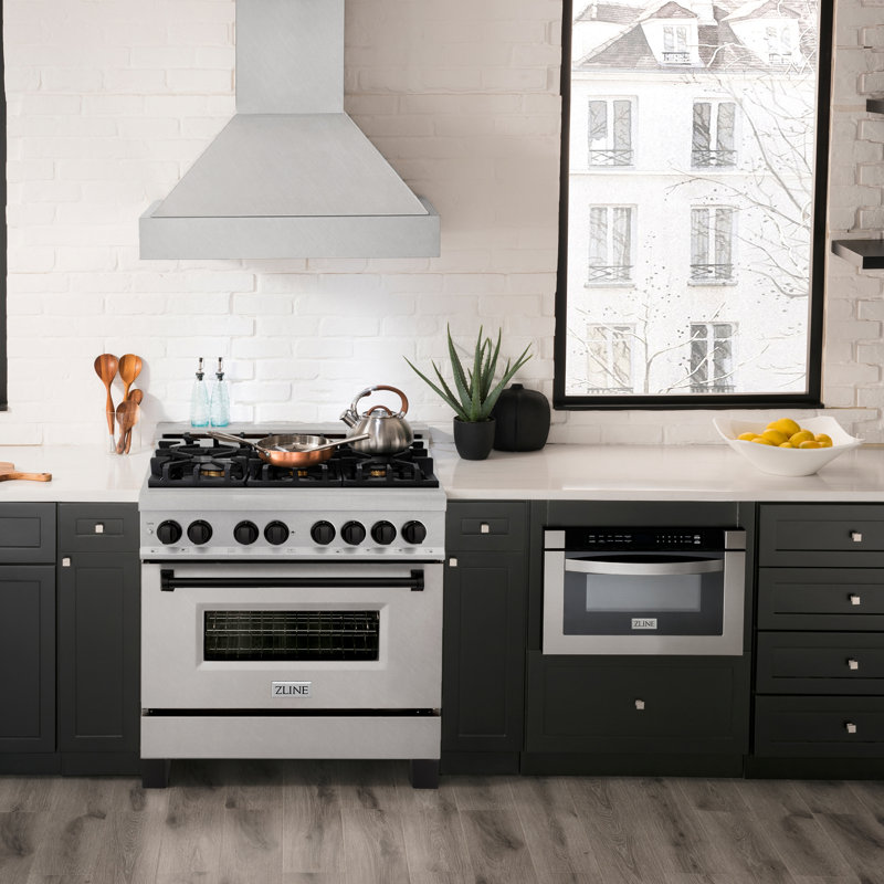ZLINE Autograph 36" Legacy Dual Fuel Range, Matte Black Satin Stainless Steel
