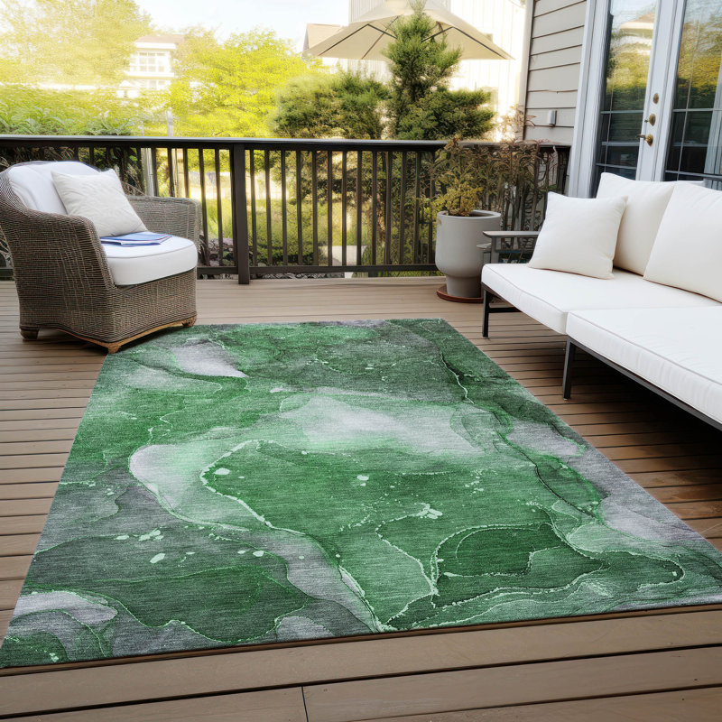 Tapis intérieur / extérieur Brandolf avec envers antidérapant, Rectangle 5 pi x 7 pi 6 po