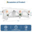 Auvent robuste pliable 10 x 20 pi avec housse imperméable et 6 parois latérales amovibles, 3 hauteurs réglables et installation rapide pour un pavillon de fête ou des événements