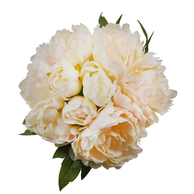 Bouquet de pivoines 11 po 11 po, Beige