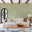 Budding Grove - Vintage Linen Floral Wallpaper