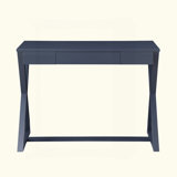 Rectangular Console Table With 1 Drawer, Charcoal