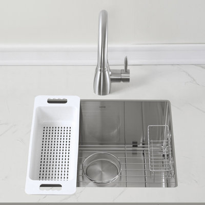 23'' L Undermount Single Bowl Stainless Steel Kitchen Sink