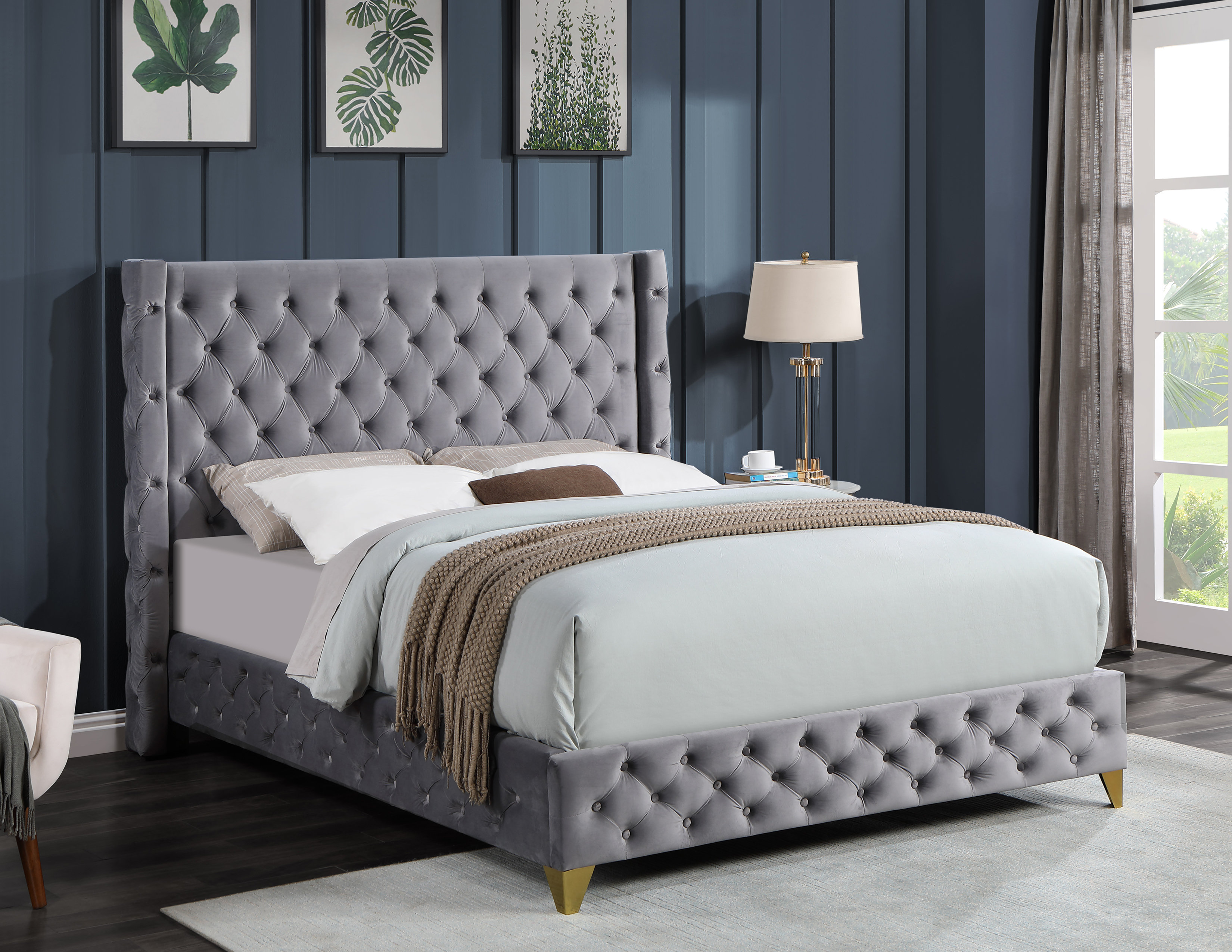 Willa Arlo™ Interiors Ong Tufted Low Profile Platform Bed & Reviews 