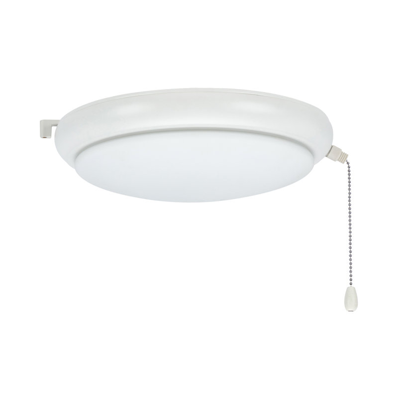 11'' 1 - Light Bowl Ceiling Fan Light Kit, Satin White