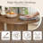 7-piece Modern Dining Room Set, 70.8” Large Oval Dining Table With 6 Upholstered Boucle Dining Chairs-1533052418-1533052422