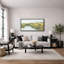 Peaceful Countryside River with Golden Fields-125011860-125011861