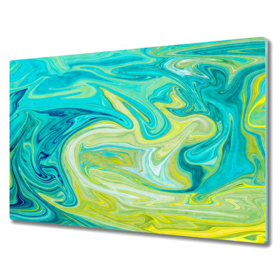 Aldery Tempered Glass Waves Chopping Board