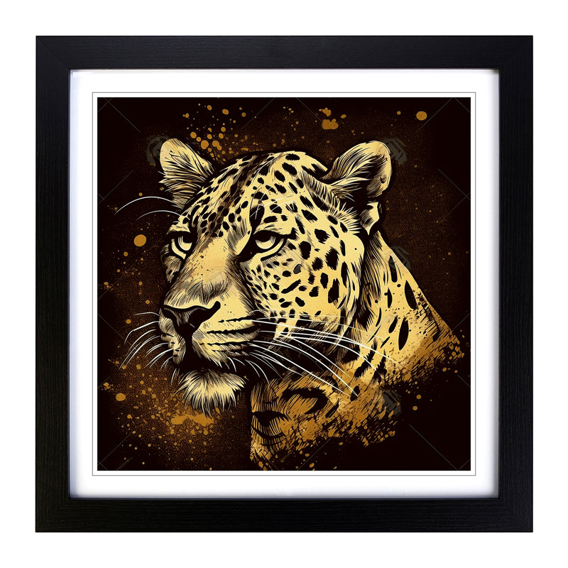 LeopardNo.2 - Framed Print, Black