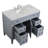 Rivers 42'' Single Bathroom Vanity with Marble Top-8128992