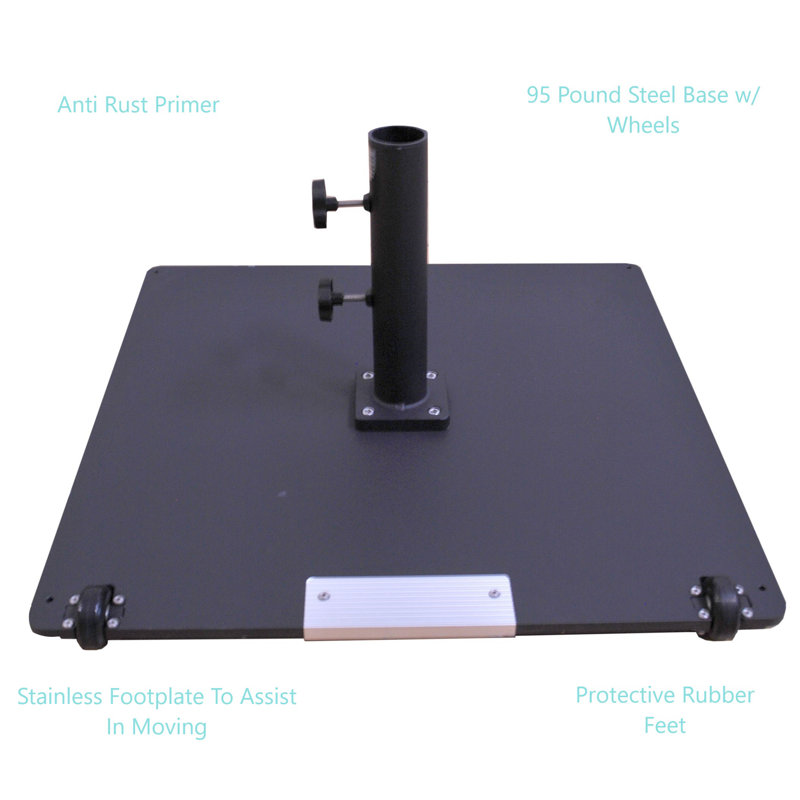 Base de parasol autoportante Phat Tommy, Noir
