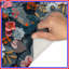 Colourful Floral Collage Bath Mat-1783458441