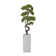 64.6'' Artificial Bonsai Tree In A Square Beige Fiberstone Planter Perfect For Indoor And Outdoor Use
