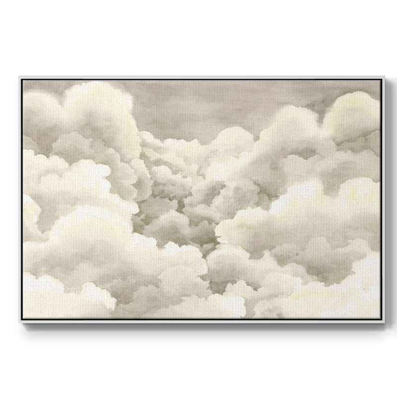 " Storm Brew III ", 17" H x 25" W x 2" D, White