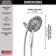 In2ition 4-Setting Dual Shower Head with Handheld Spray, Hand Shower 1.75 GPM