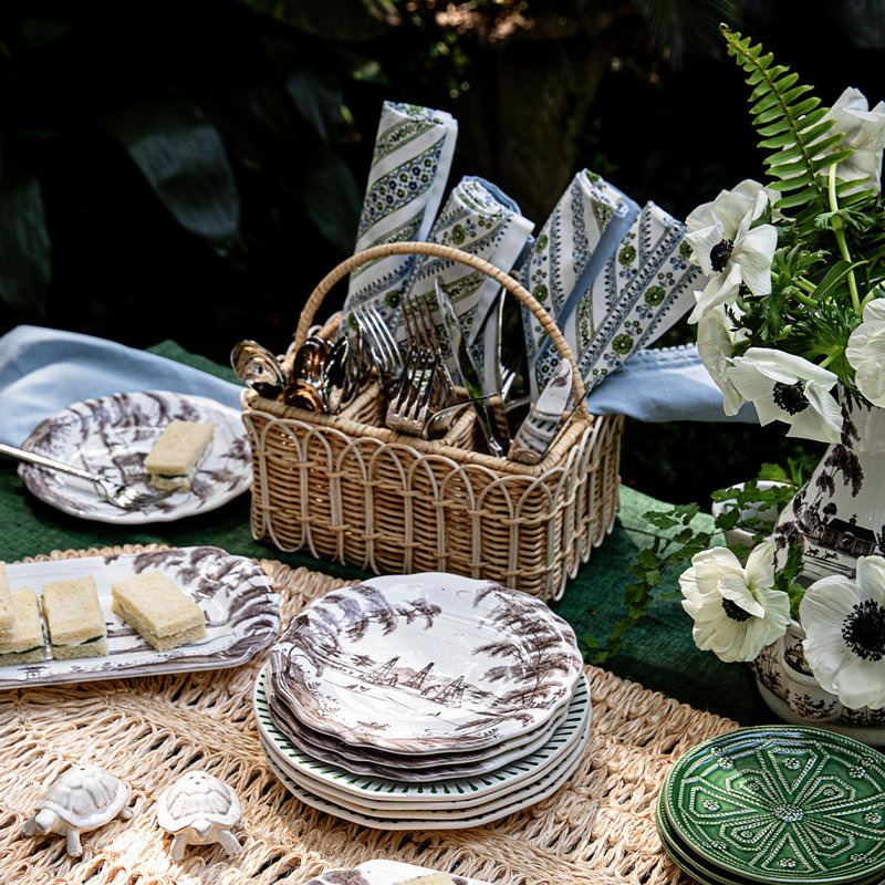 Provence Rattan Flatware Caddy