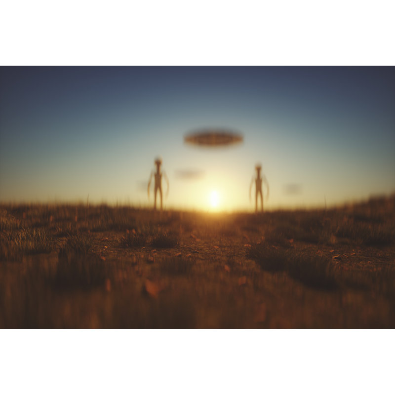 Aliens Have Landed by Gremlin - No Frame Art Prints on Canvas, 81cm H  x 122cm W