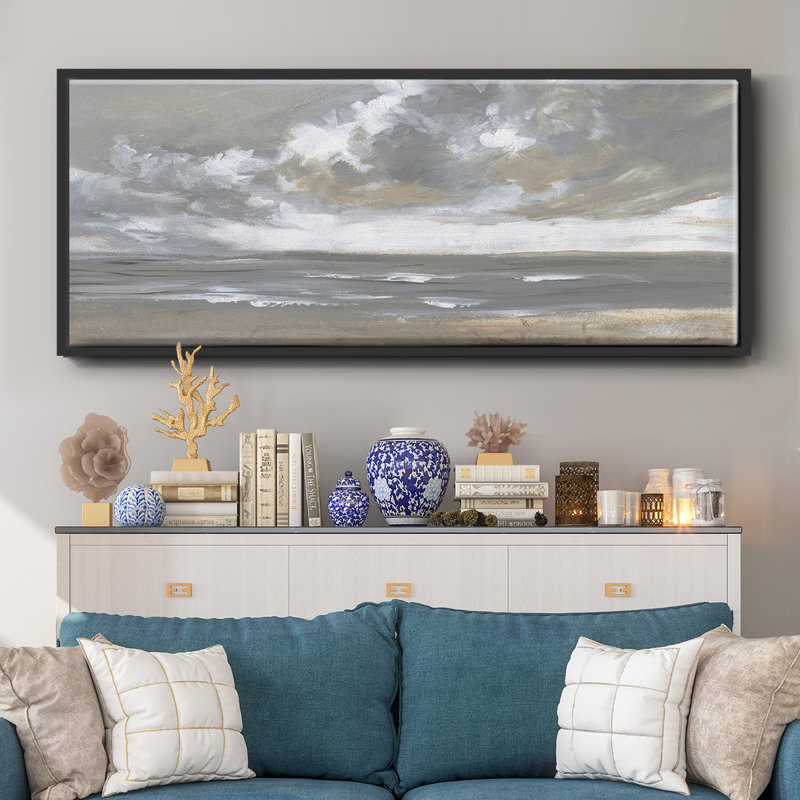 Windswept, reproduction d'art sur toile, Noir, H 24 po x l 60 po x P 1,5 po