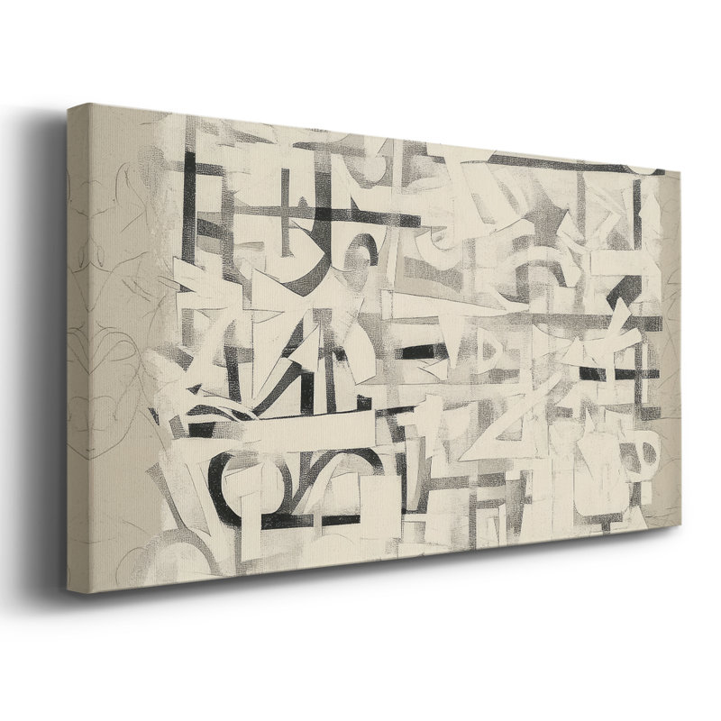 Abstract Series 9 #XVII-Gallery Wrapped Canvas, 24" H x 48" W