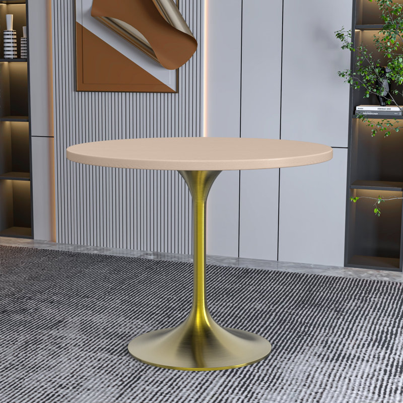 Table de salle à manger Heatherton, Bois naturel clair, 29.34" H x 35.43" W x 35.43" D