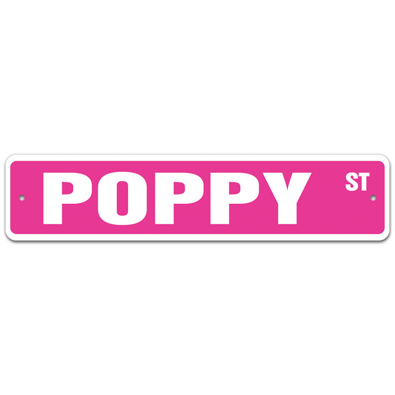 Plaque de rue Piercey, H 8 po x l 36 po x P 0,1 po