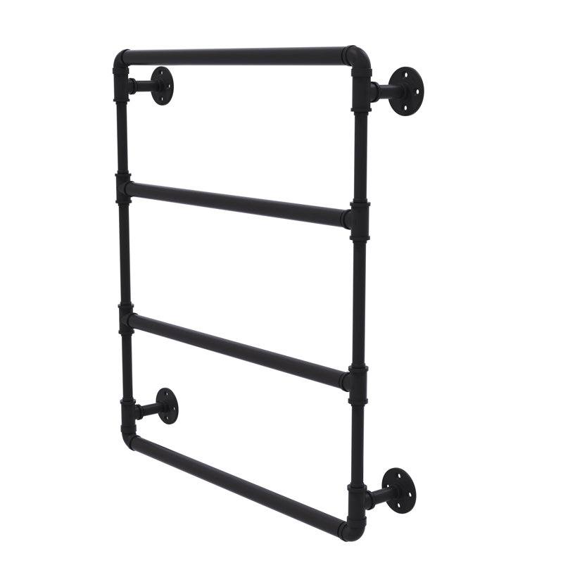 Barre à serviettes murale Bayer, Noir mat, H 31 po x L 24 po x P 4,4 po