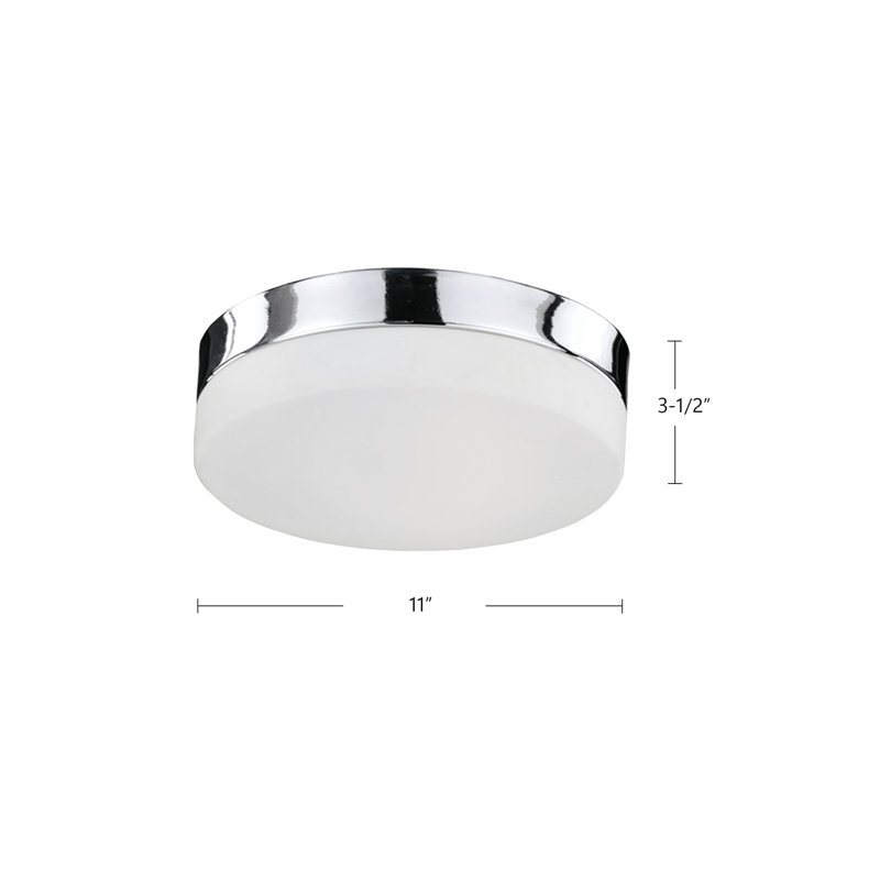 Lomita 1 - Light LED Flush Mount, Chrome