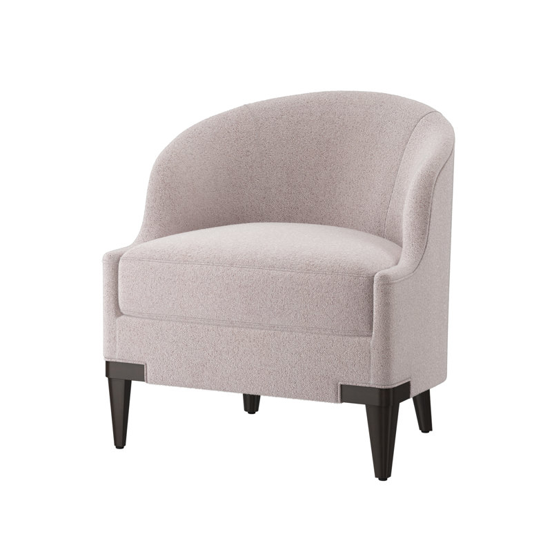 Fauteuil demi-tonneau Lafayette, Expresso, Coquille d'huître (tissu performance) 1359-93