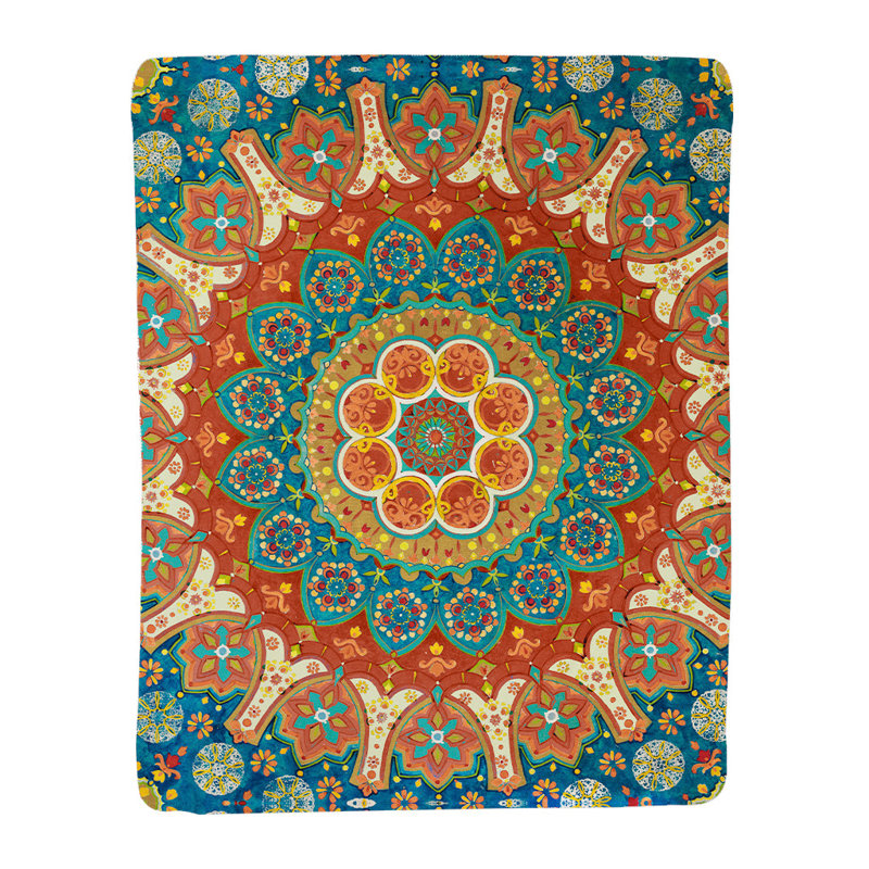 Spice Mandala Standard Throw Blanket