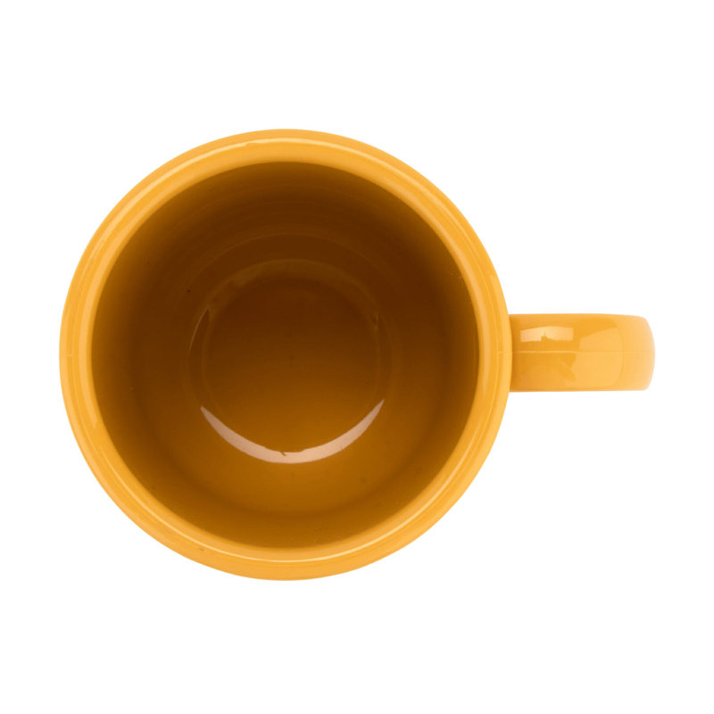 Grande tasse en plastique GET sans BPA à poignée facile, 8 onces (ensemble de 12), Jaune