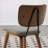 Faux Leather Upholstered Side Chair Dining Chair And Walnut Wood Finish-185442239-168889499