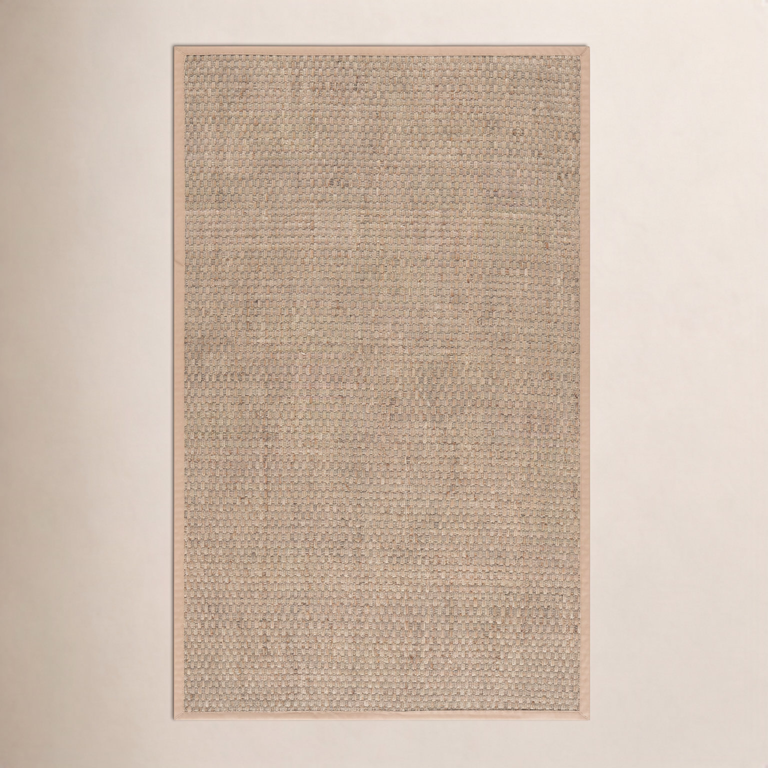 Brookhaven Natural Beige Seagrass Rug, Rectangle 6' x 9'