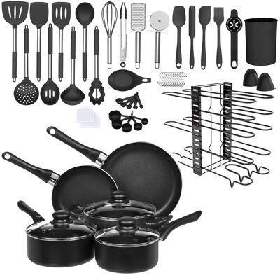 32 - Piece Non-Stick Aluminum Cookware Set