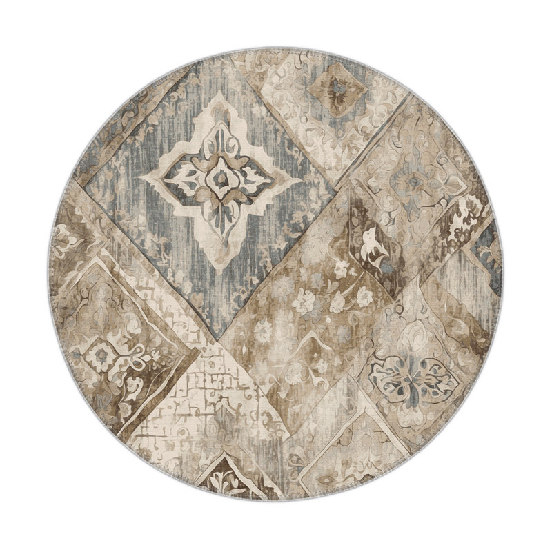 Eternal Legacy Indoor And Outdoor Area Rug, Round 5'