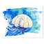 «Jellyfish Watercolor», reproduction d'art sur toile abstraite-34274020-19412893
